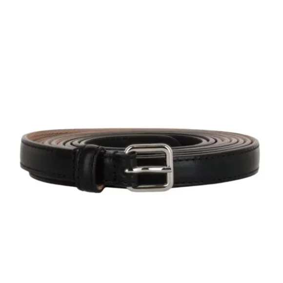 Alexander Mcqueen Leather Belt With Buckle - NWT ALEXANDER MCQUEEN Mens Black Graffiti Twin Skull Buckle  main image 4